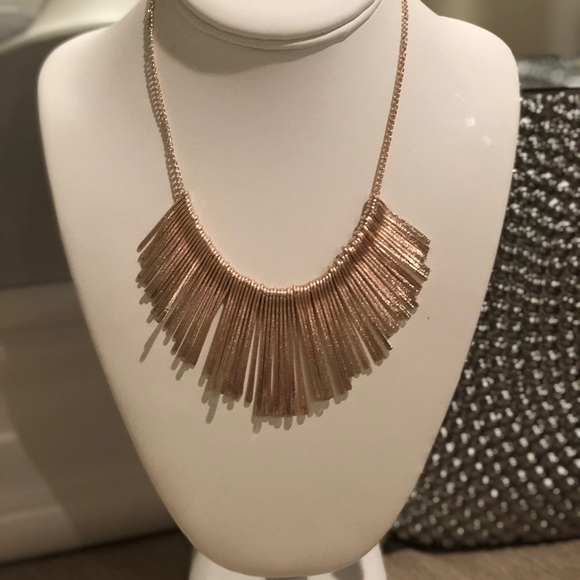 Jewelry - Rose Gold Tone FRINGE Necklace